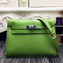 Hermes Kelly Danse Bags In Green Swift Leather