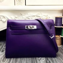Hermes Kelly Danse Bags In Purple Swift Leather