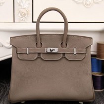 Hermes Birkin 30cm 35cm Bags In Etoupe Clemence Leather