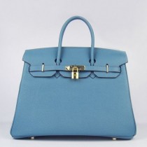 Hermes Birkin 30cm 35cm Bags In Blue Jean Togo Leather