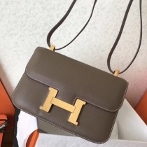 Hermes Epsom Constance 24cm Taupe Handmade Bags