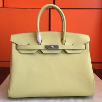 Hermes Curry Clemence Birkin 35cm Handmade Bags