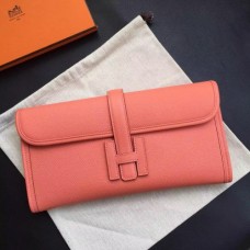 Hermes Jige Elan 29 Clutch Bags In Crevette Epsom Leather