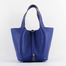 Hermes Picotin Lock Bags In Electric Blue Leather