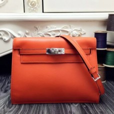 Hermes Kelly Danse Bags In Orange Swift Leather
