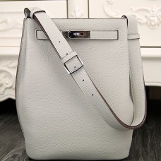 Hermes So Kelly 22cm Bags In White Leather