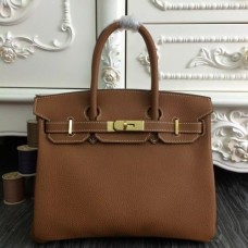 Hermes Birkin 30cm 35cm Bags In Brown Clemence Leather