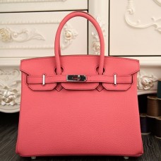 Hermes Birkin 30cm Bags In Rose Lipstick Clemence Leather