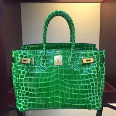 Hermes Birkin 30cm 35cm Bags In Bamboo Crocodile Leather