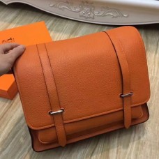 Hermes Orange Steve 35 Messenger Bags