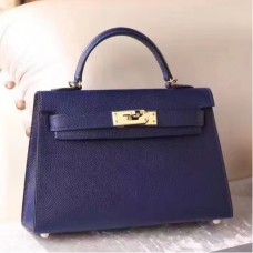 Hermes Sapphire Epsom Kelly Mini II 20cm Handmade Bags