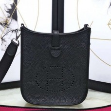 Hermes Black Evelyne II TPM Messenger Bags