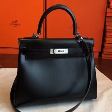 Hermes Black Box Kelly Retourne 28cm Handmade Bags