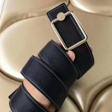 Hermes Oscar Buckle 40 MM Belt Black Reversible Leather