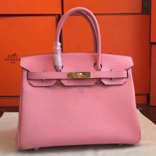 Hermes Pink Epsom Birkin 30cm Handmade Bags