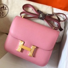 Hermes Mini Constance 18cm Pink Epsom Bags