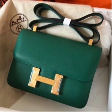 Hermes Epsom Constance 24cm Malachite Handmade Bags