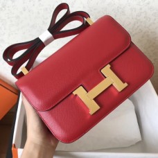 Hermes Epsom Constance 24cm Red Handmade Bags
