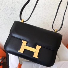 Hermes Swift Constance 24cm Black Handmade Bags