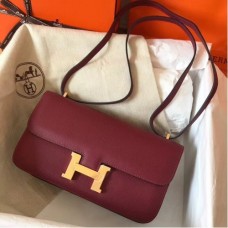 Hermes Bordeaux Epsom Constance Elan 25cm Bags