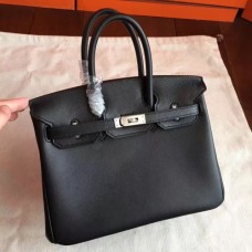 Hermes Black Swift Birkin 25cm Handmade Bags
