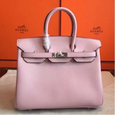 Hermes Rose Dragee Swift Birkin 25cm Handmade Bags