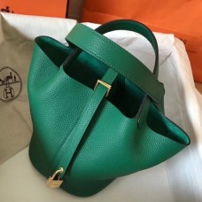 Hermes Vert Vertigo Picotin Lock MM 22cm Handmade Bags