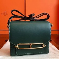 Hermes Mini Sac Roulis Bags In Green Swift Leather