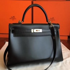 Hermes Black Box Kelly Retourne 32cm Handmade Bags