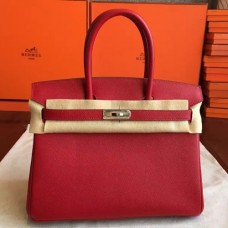 Hermes Red Epsom Birkin 35cm Handmade Bags