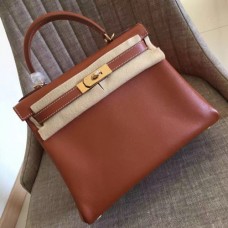 Hermes Gold Swift Kelly Retourne 28cm Handmade Bags