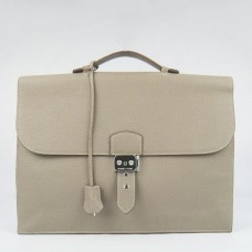 Hermes Grey Sac A Depeches 38cm Briefcase Bags