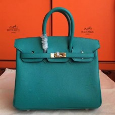 Hermes Blue Paon Epsom Birkin 25cm Handmade Bags