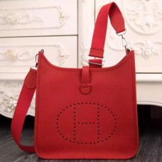 Hermes Red Evelyne III PM Bags