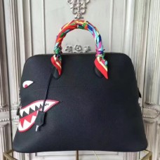 Hermes Shark Bolide 45cm Bags In Black Calfskin