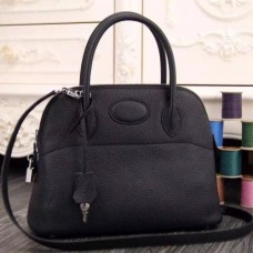 Hermes Bolide Tote Bags In Black Leather