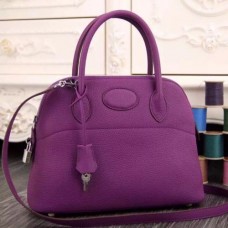 Hermes Bolide Tote Bags In Purple Leather
