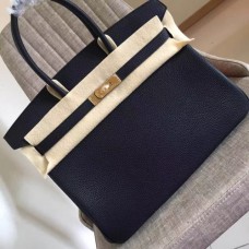 Hermes Black Clemence Birkin 30cm Handmade Bags