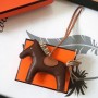 Hermes Rodeo Horse Bags Charm In Cafe/Camarel/Grey Leather